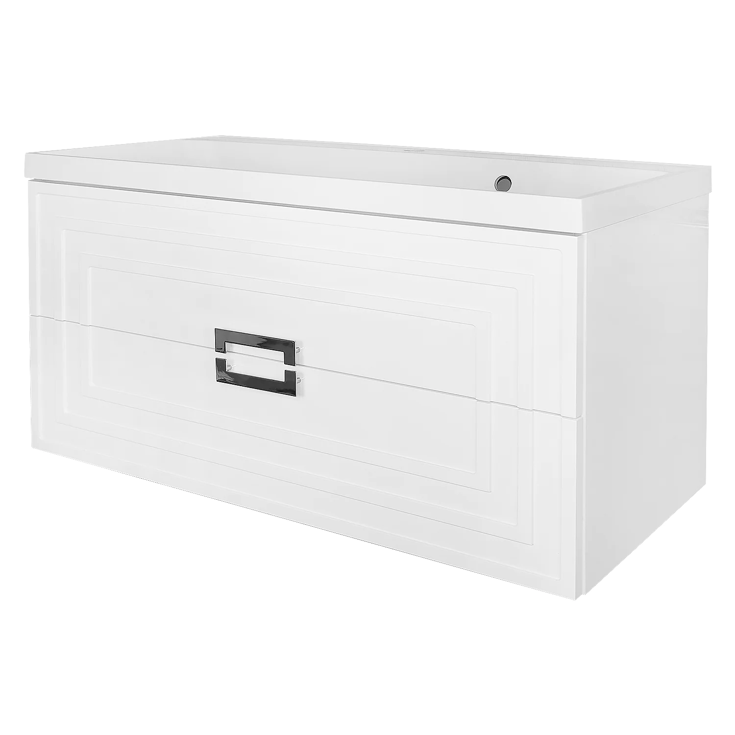 Комплект Тумба Azario ARMARIO 100/2 1000х450х585 подвесная, с раковиной CLASSIK 100, белый глянцевый (CS00096974) — фото №1