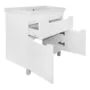 Комплект Тумба Azario KANTRI 80/1Н 800х460х870 напольная, с раковиной Фостер 80, белый глянец (CS00097256) — фото №2