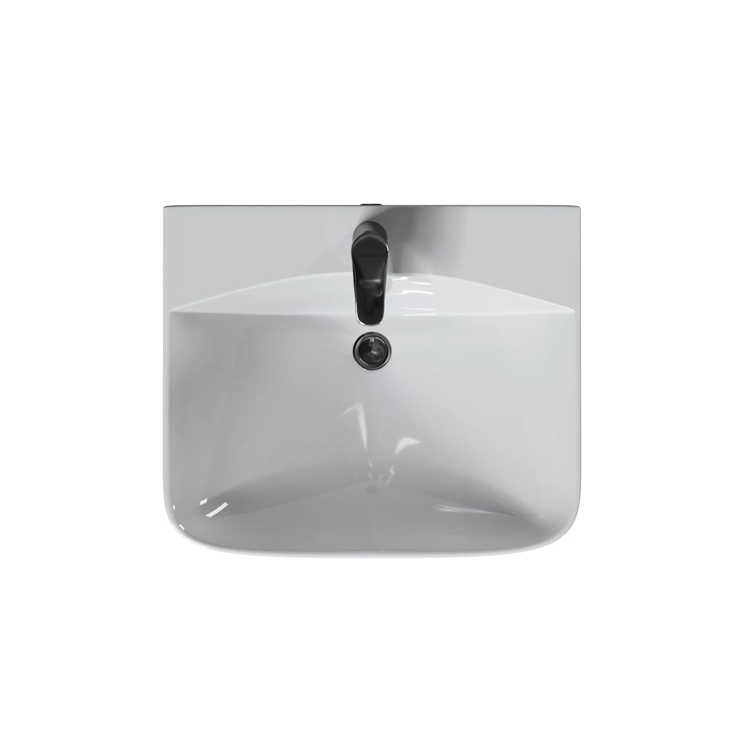 Раковина Azario SETA 560х470х830 на пьедестале, белый (AZ-5002) — фото №3