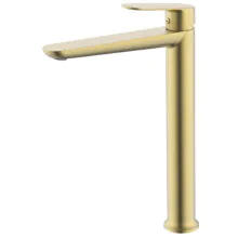 Смеситель для раковины-чаши Azario Alanti высокий, керамический картридж, золото матовое (AZ-K9032MG)