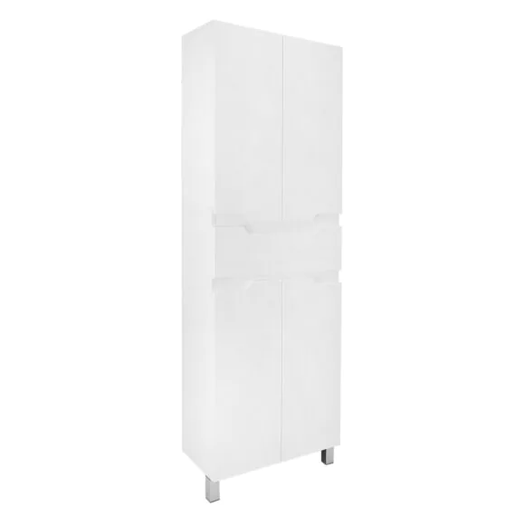 Пенал напольный Azario KANTRI 60/1 600х30х1900, белый глянец (CS00097266)