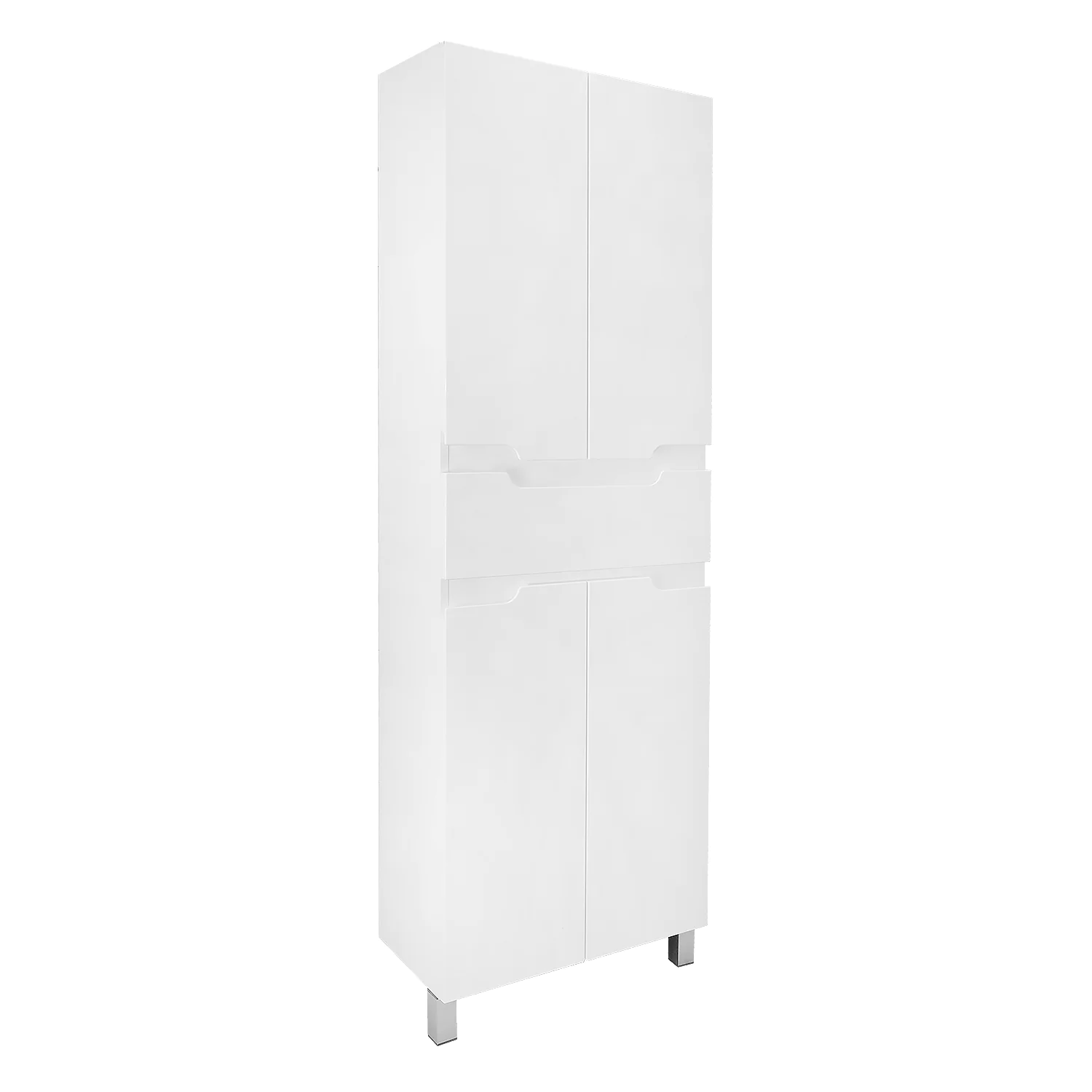 Пенал напольный Azario KANTRI 60/1 600х30х1900, белый глянец (CS00097266) — фото №1