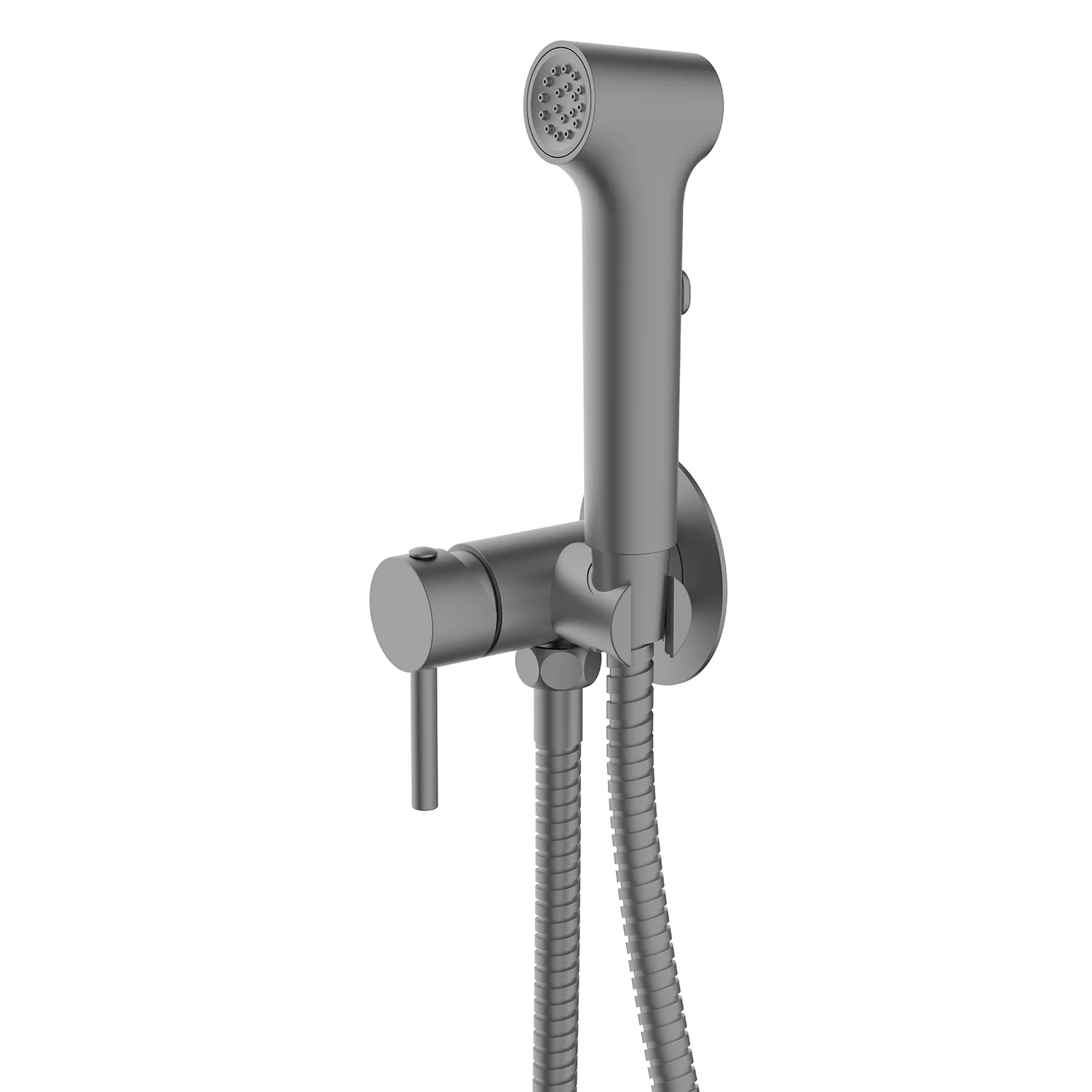 Гигиенический душ Azario Nyons со смесителем, скрытый монтаж, шланг 150 см, графит (AZ-KFX02GR) — фото №1