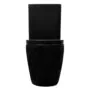 Унитаз-компакт Azario Cobalt-Black 610x360x805 напольный, безободковый, система смыва «скрытое Торнадо», с быстросъемным сиденьем «Микролифт», черный матовый (AZ-6089A-MB) — фото №2