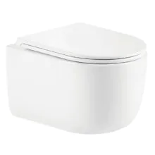 Унитаз подвесной Azario SERENATA 360х485х35 безободковый, система смыва «Скрытое Торнадо», с быстросъемным сиденьем «Микролифт» (AZ-5101T-WHT)