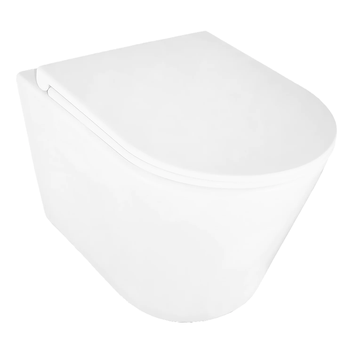 Унитаз подвесной Azario LANDER 345х490х350 безободковый, смыв «Скрытое Торнадо», с быстросъемным сиденьем «Микролифт» (AZ-2802E) — фото №2