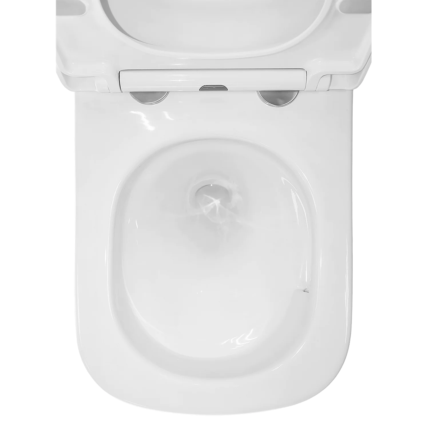 Унитаз подвесной Azario Vesper 360х510х365 безободковый, слив «Скрытое Торнадо», с быстросъемным сиденьем микролифт (AZ-1373WH) — фото №7