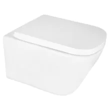 Унитаз подвесной Azario Vesper 360х510х365 безободковый, слив «Скрытое Торнадо», с быстросъемным сиденьем микролифт (AZ-1373WH)