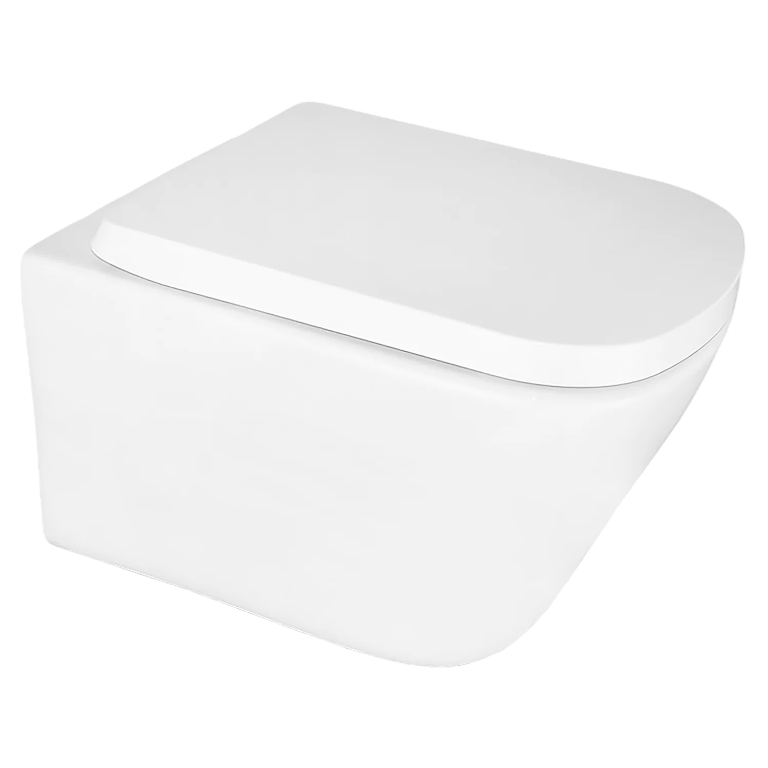 Унитаз подвесной Azario Vesper 360х510х365 безободковый, слив «Скрытое Торнадо», с быстросъемным сиденьем микролифт (AZ-1373WH) — фото №1