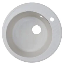 Кухонная мойка AZARIO Solo 505x505x190 искусственный мрамор, сифон в комплекте, цвет бежевый (CS00105232)