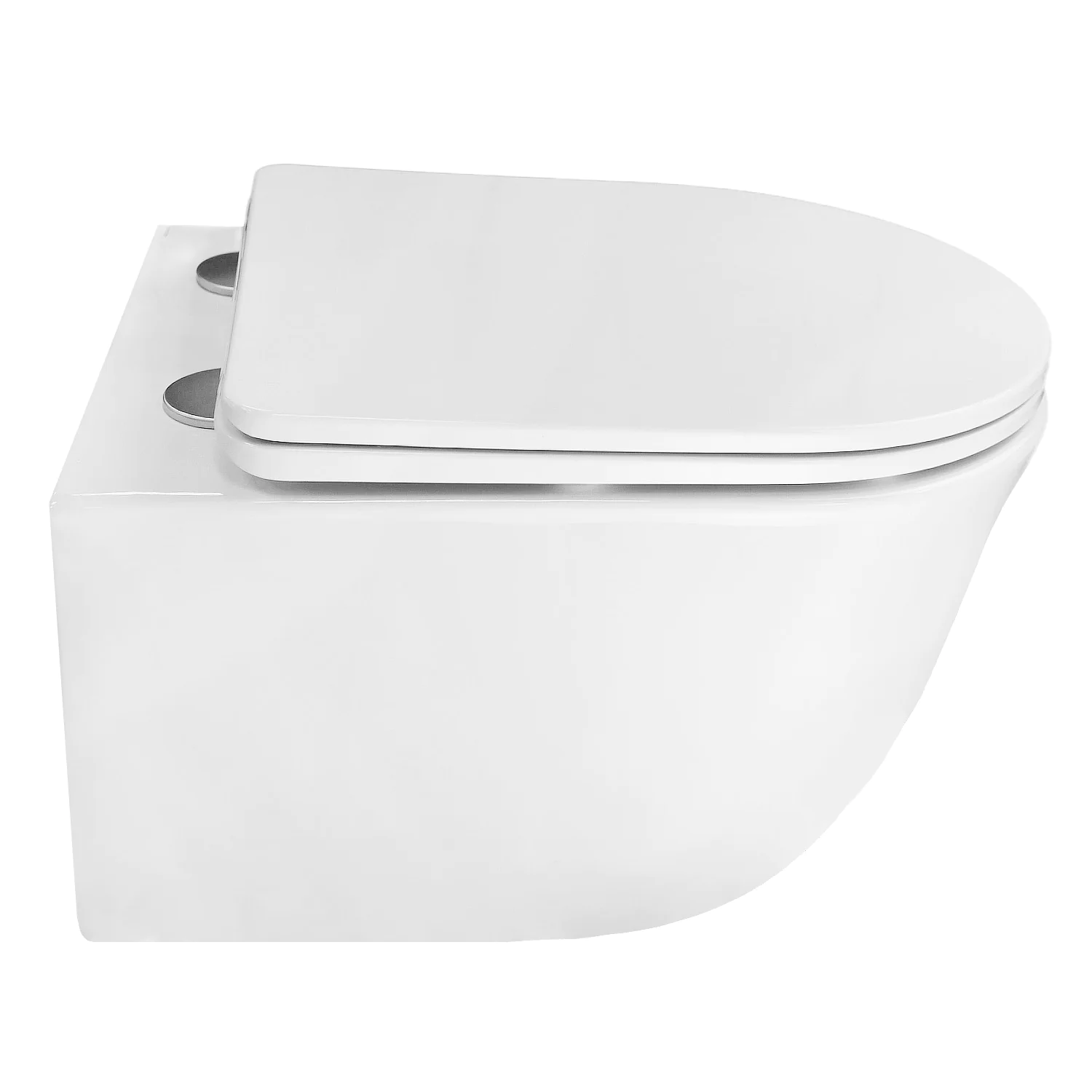 Унитаз подвесной Azario LISTA 490х365х340 безободковый, система смыва «Скрытое Торнадо», с быстросъемным сиденьем «Микролифт» (AZ-1177T) — фото №7