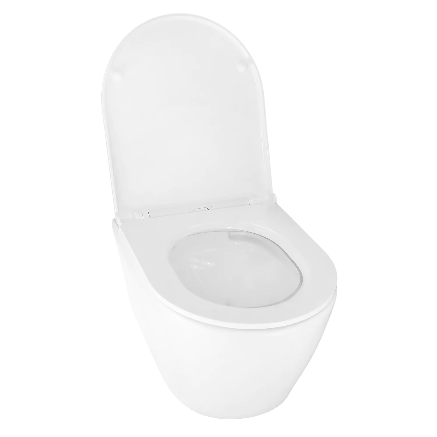 Сет: Инсталляция для подвесного унитаза AZARIO FORTE + подвесной унитаз Azario UNO ТОРНАДО безободковый, слив «Скрытое Торнадо» + Кнопка смыва AZARIO FORTE, хром глянцевый (AZ-100-100F+AZ-2380+AZ-100-020F) — фото №8