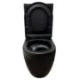 Унитаз-компакт Azario Cobalt-Black 610x360x805 напольный, безободковый, система смыва «скрытое Торнадо», с быстросъемным сиденьем «Микролифт», черный матовый (AZ-6089A-MB) — фото №4