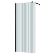 Душевая перегородка Azario Walk-in 1100х1950 рифленое стекло 8 мм, профиль черный матовый (AZ-251-110-MB-CRF)