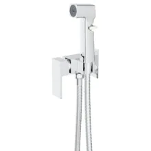 Гигиенический душ Azario Graves со смесителем, керамический картридж, скрытый монтаж, шланг 150 см, хром (AZ-KFX03)