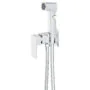 Гигиенический душ Azario Graves со смесителем, керамический картридж, скрытый монтаж, шланг 150 см, хром (AZ-KFX03)
