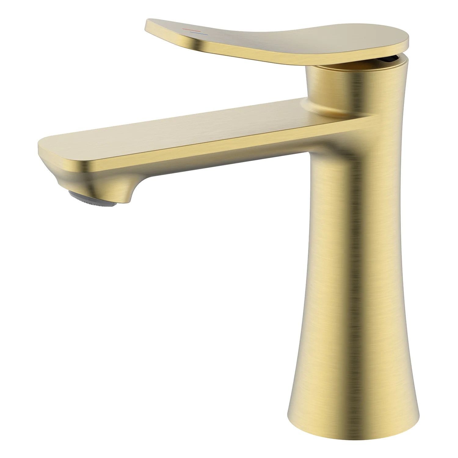 Cмеситель для раковины Azario Escaro керамический картридж, золото матовое (AZ-K1074MG) — фото №1