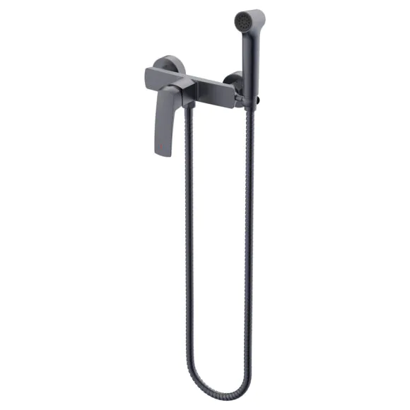 Гигиенический душ Azario Conda со смесителем, керамический картридж, шланг 150 см, графит (AZ-K2511GR)