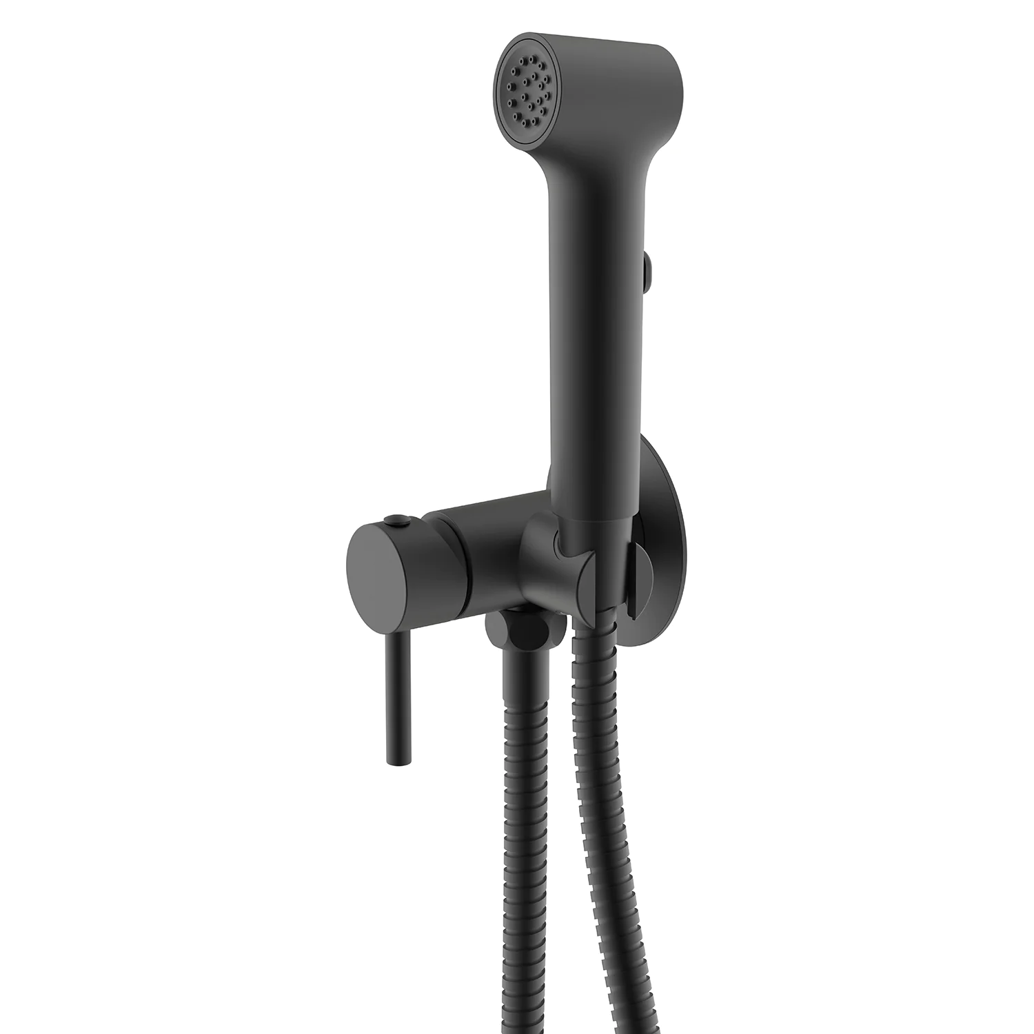 Гигиенический душ Azario Nyons со смесителем, скрытый монтаж, шланг 150 см, черный матовый (AZ-KFX02B) — фото №1