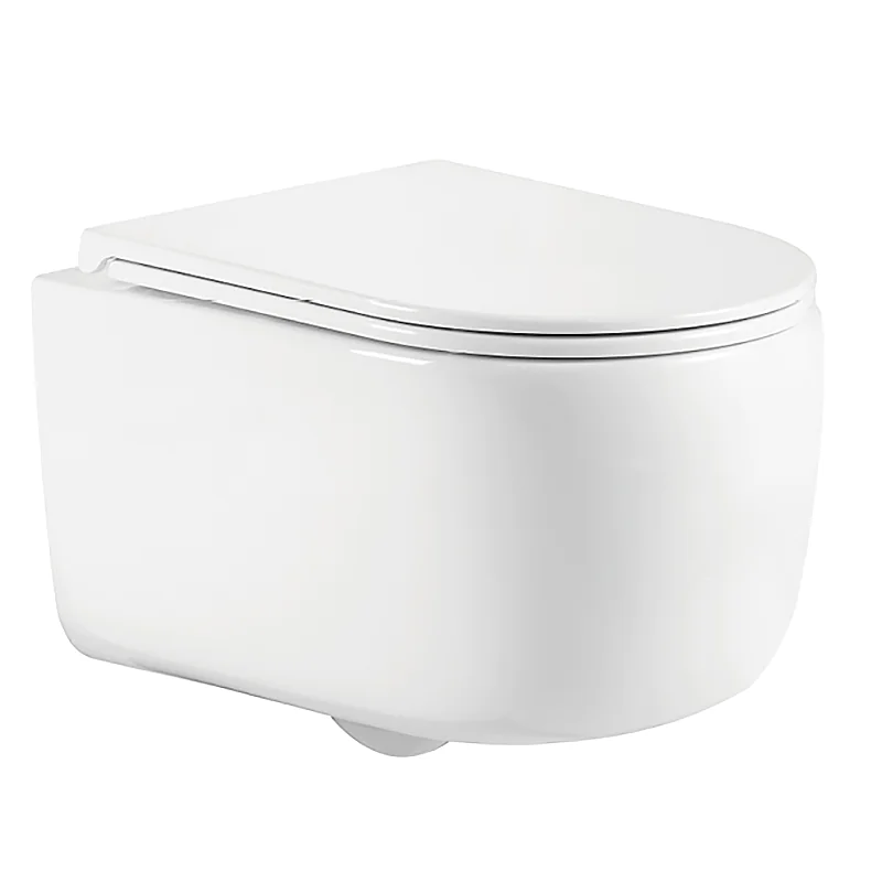 Унитаз подвесной Azario NATA 360х515х350 безободковый, система смыва «Скрытое Торнадо», с быстросъемным сиденьем «Микролифт» (AZ-5102T-WHT) — фото №1