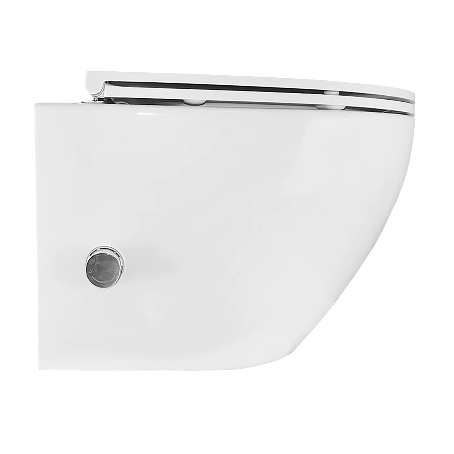 Унитаз подвесной Azario Grado 365х495х365 безободковый, с функцией биде, с быстросъемным сиденьем микролифт (AZ-046E-NR) — фото №14