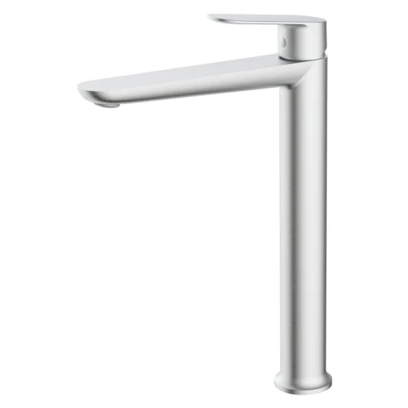 Смеситель для раковины-чаши Azario Alanti высокий, керамический картридж, сатин (AZ-K9032BN)