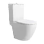 Унитаз-компакт Azario LEVITA 630х385х815 напольный, безободковый, система смыва «Скрытое Торнадо», с быстросъемным сиденьем «Микролифт» ( AZ-2903T)