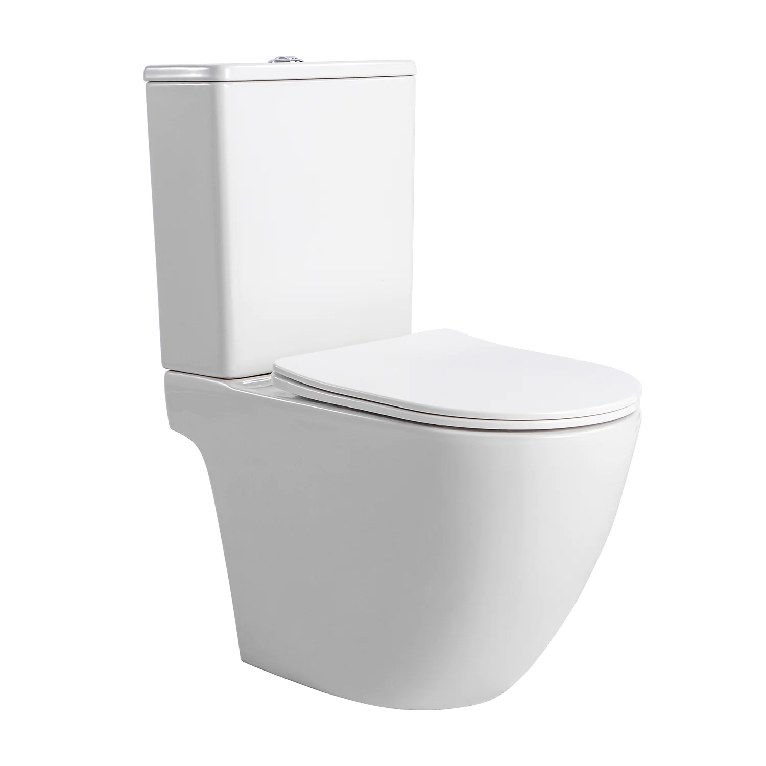 Унитаз-компакт Azario LEVITA 630х385х815 напольный, безободковый, система смыва «Скрытое Торнадо», с быстросъемным сиденьем «Микролифт» ( AZ-2903T) — фото №1