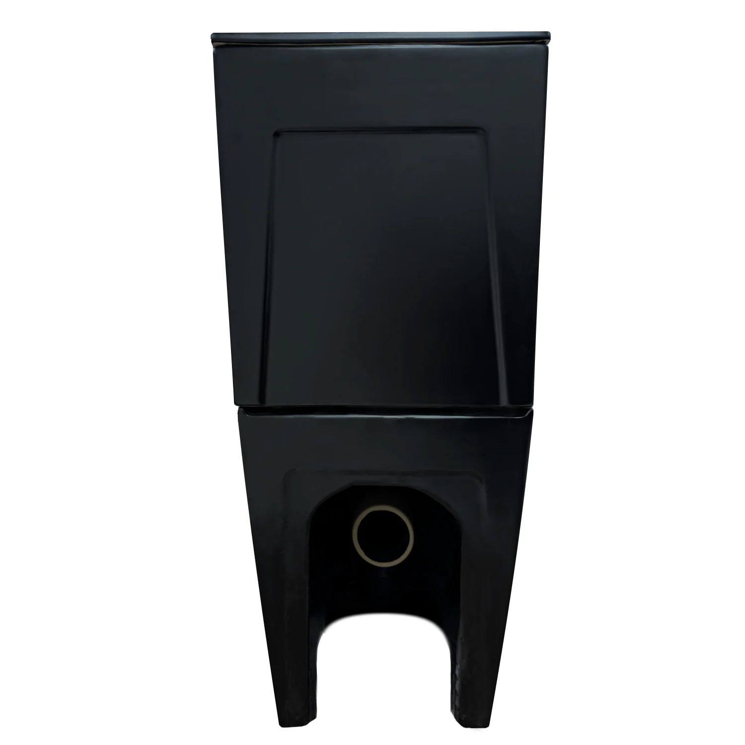 Унитаз-компакт Azario Cobalt-Black 610x360x805 напольный, безободковый, система смыва «скрытое Торнадо», с быстросъемным сиденьем «Микролифт», черный матовый (AZ-6089A-MB) — фото №8