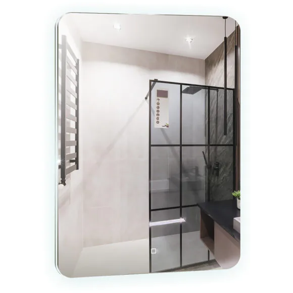 Зеркало AZARIO Шампань — Lite 600х800 открытая подсветка, сенсорный выключатель с функцией диммера, универсальный монтаж (LED-00003025)