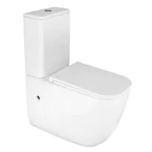 Унитаз-компакт Azario RIANO 355х620х790 напольный, безободковый, слив «Торнадо», с быстросъемным сиденьем «Микролифт» (AZ-1305A)