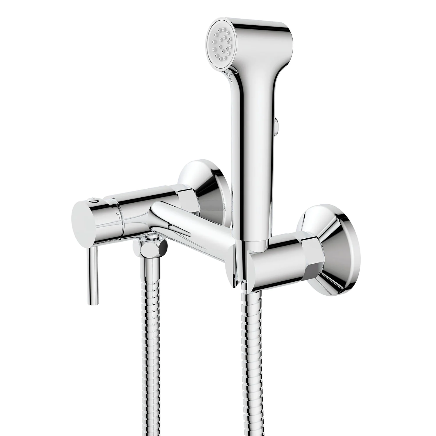 Гигиенический душ Azario Dies со смесителем, керамический картридж, шланг 150 см, хром (AZ-KFX04) — фото №1