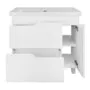 Комплект Тумба Azario KANTRI 80/2Н 800х460х870 напольная, с раковиной Фостер 80, белый глянец (CS00097254) — фото №4