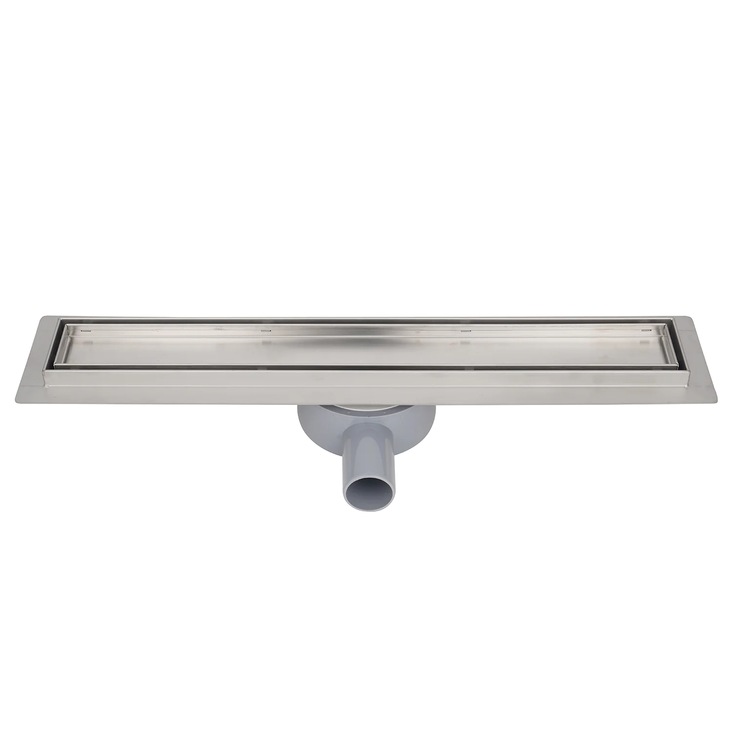 Душевой лоток AZARIO 750 мм, D40(50), решетка из нержавеющей стали «под плитку», металлический желоб, поворот 360°, комбинированный затвор (AZT3TILE750) — фото №2