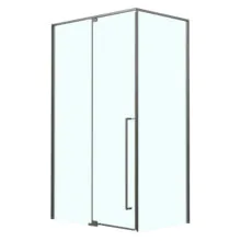 Душевое ограждение Azario MALE 1200х800х1950 прозрачное стекло 6 мм, профиль графит матовый (AZ-J50-12080-MGR-CL)