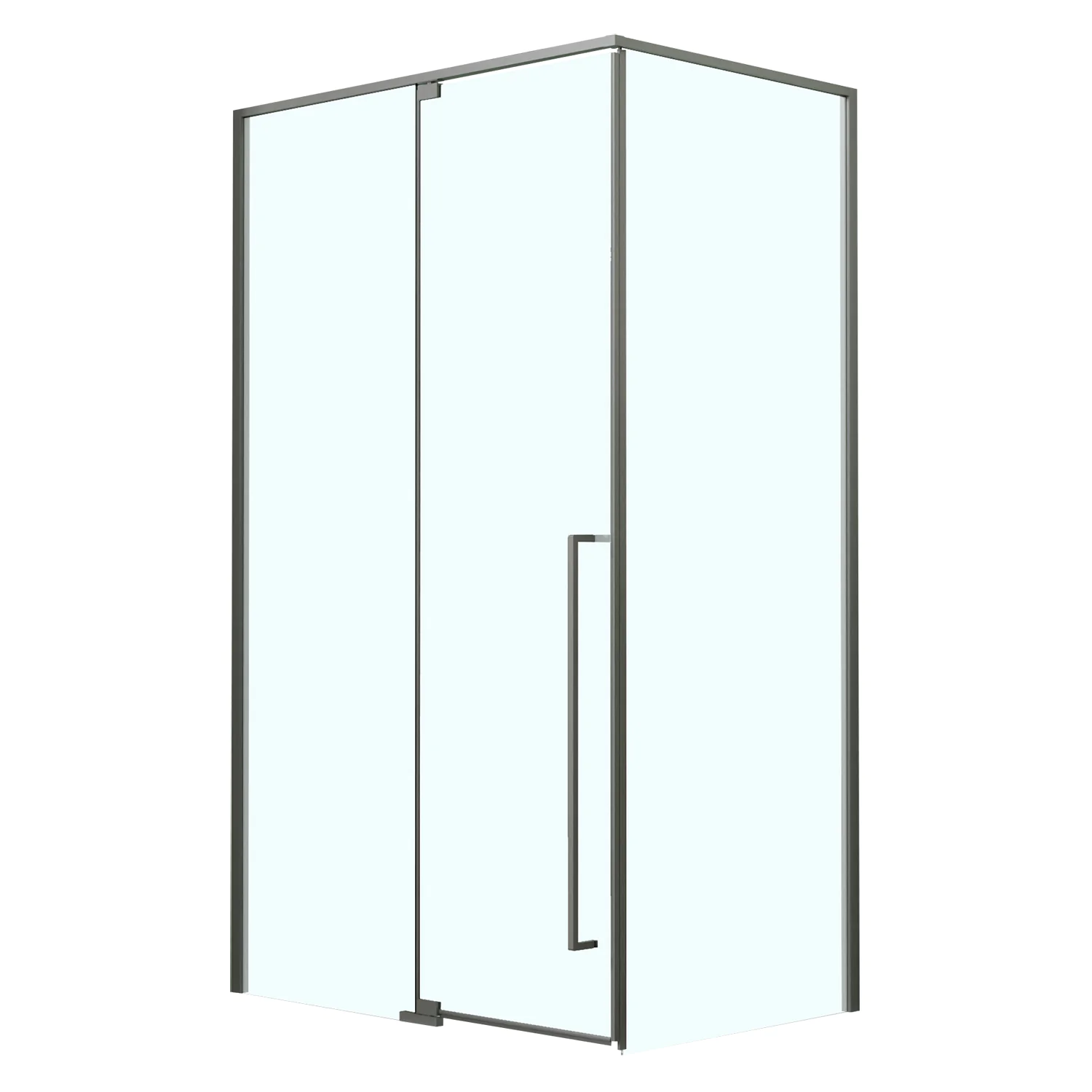 Душевое ограждение Azario MALE 1200х800х1950 прозрачное стекло 6 мм, профиль графит матовый (AZ-J50-12080-MGR-CL) — фото №1