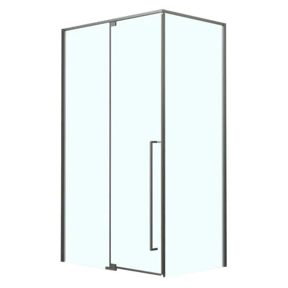 Душевое ограждение Azario MALE 900х900х1950 прозрачное стекло 6 мм, профиль графит матовый (AZ-J50-90-MGR-CL)