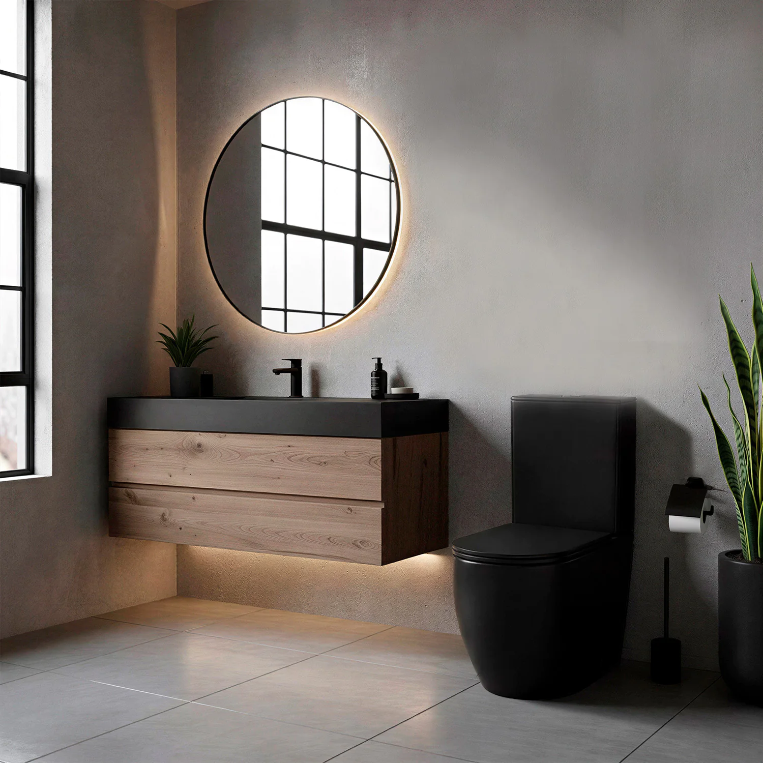 Унитаз-компакт Azario Cobalt-Black 610x360x805 напольный, безободковый, система смыва «скрытое Торнадо», с быстросъемным сиденьем «Микролифт», черный матовый (AZ-6089A-MB) — фото №10