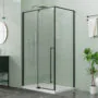 Душевое ограждение Azario MALE 1200х800х1950 прозрачное стекло 6 мм, профиль черный матовый (AZ-J50-12080-MB-CL) — фото №2