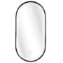 Зеркало Azario Блейк 500х1000, овальное, с подсветкой и диммером, 3 режима, сенсорный выключатель, с подогревом, черный матовый (АZ-LED011125)