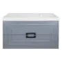 Комплект Тумба Azario ARMARIO 90/2 900х450х585 подвесная, с раковиной CLASSIK 90, серый матовый (CS00097017) — фото №3
