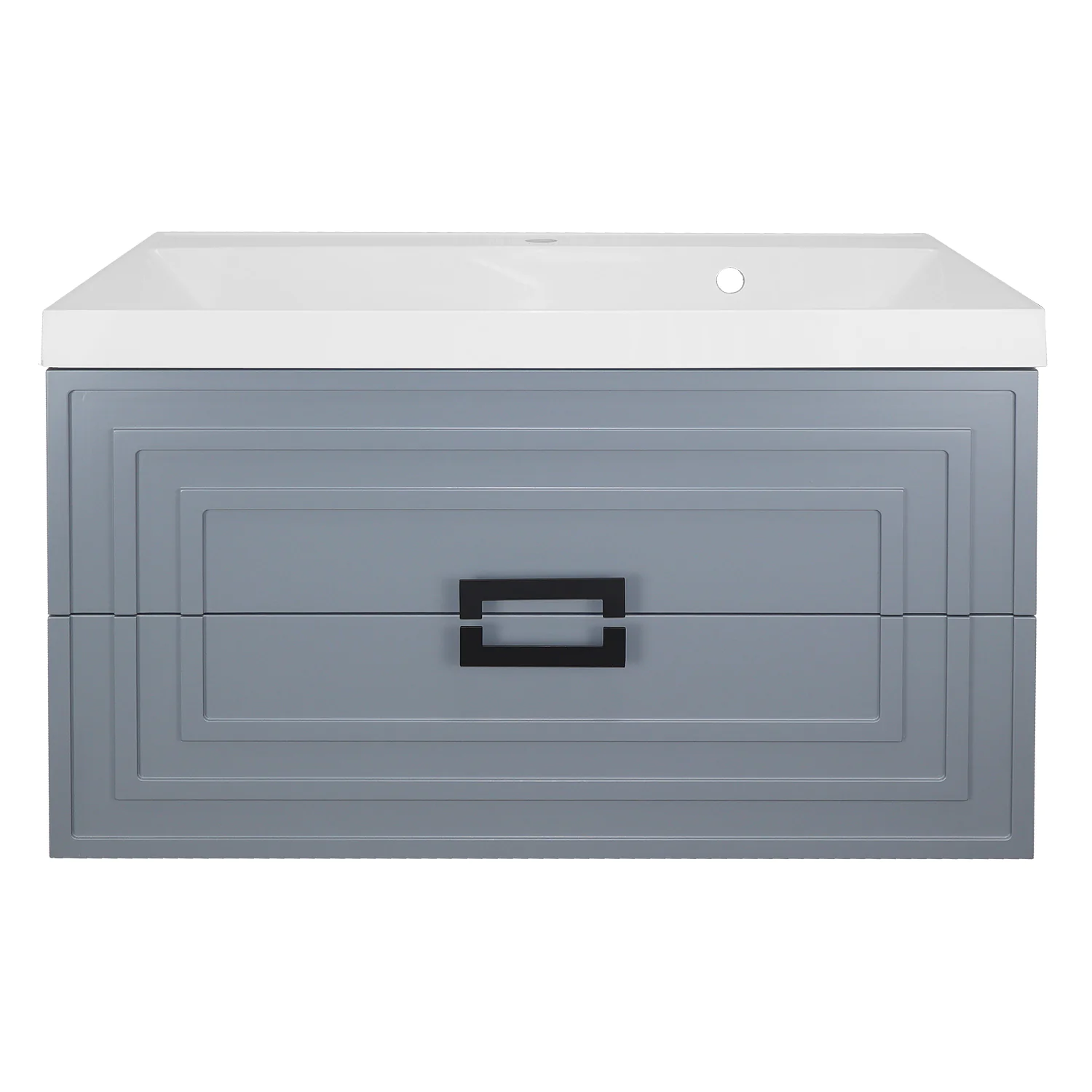 Комплект Тумба Azario ARMARIO 90/2 900х450х585 подвесная, с раковиной CLASSIK 90, серый матовый (CS00097017) — фото №3