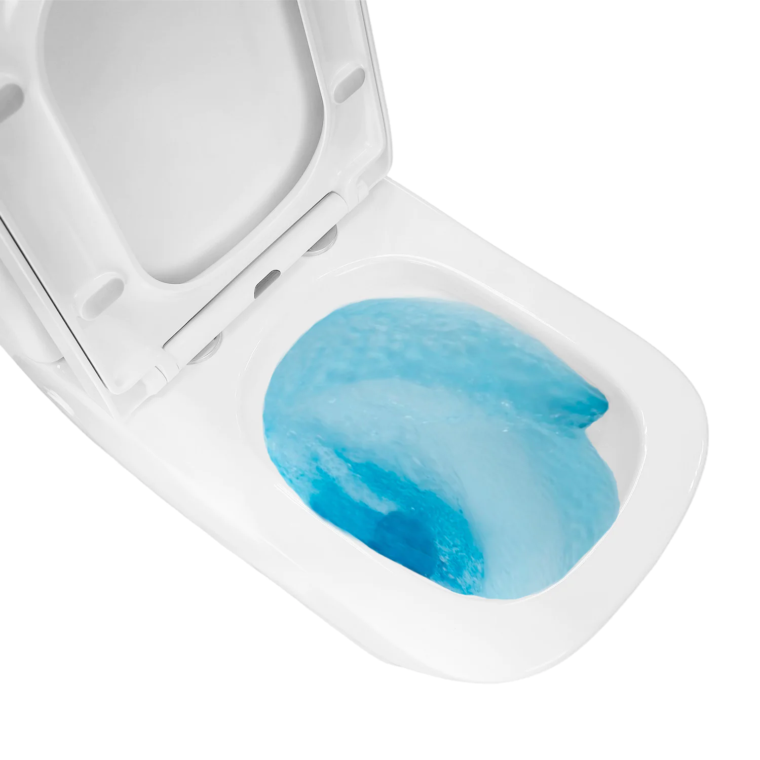 Унитаз-компакт Azario Terra 620х360х810 безободковый, система смыва «Скрытое Торнадо», в комплекте с быстросъемным сиденьем «Микролифт» (AZ-1373AT) — фото №8