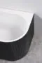 Ванна акриловая Azario LAGO BLANCO BLACK 1700х750х580 пристенная, левосторонняя, в комплекте с сифоном и металлической рамой, белый глянец/черный матовый (AZ-6724-1CLB 17075) — фото №7