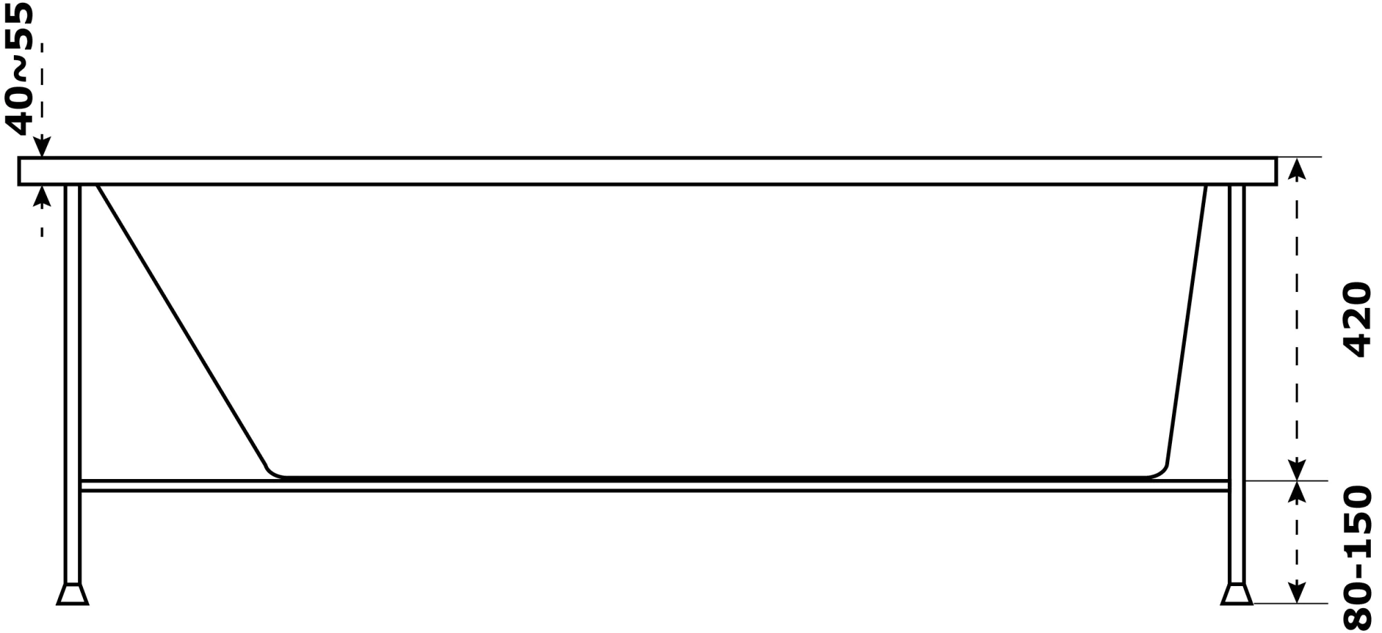 Ванна акриловая AZARIO Бали 180х80 (БАВ0005) — фото №4