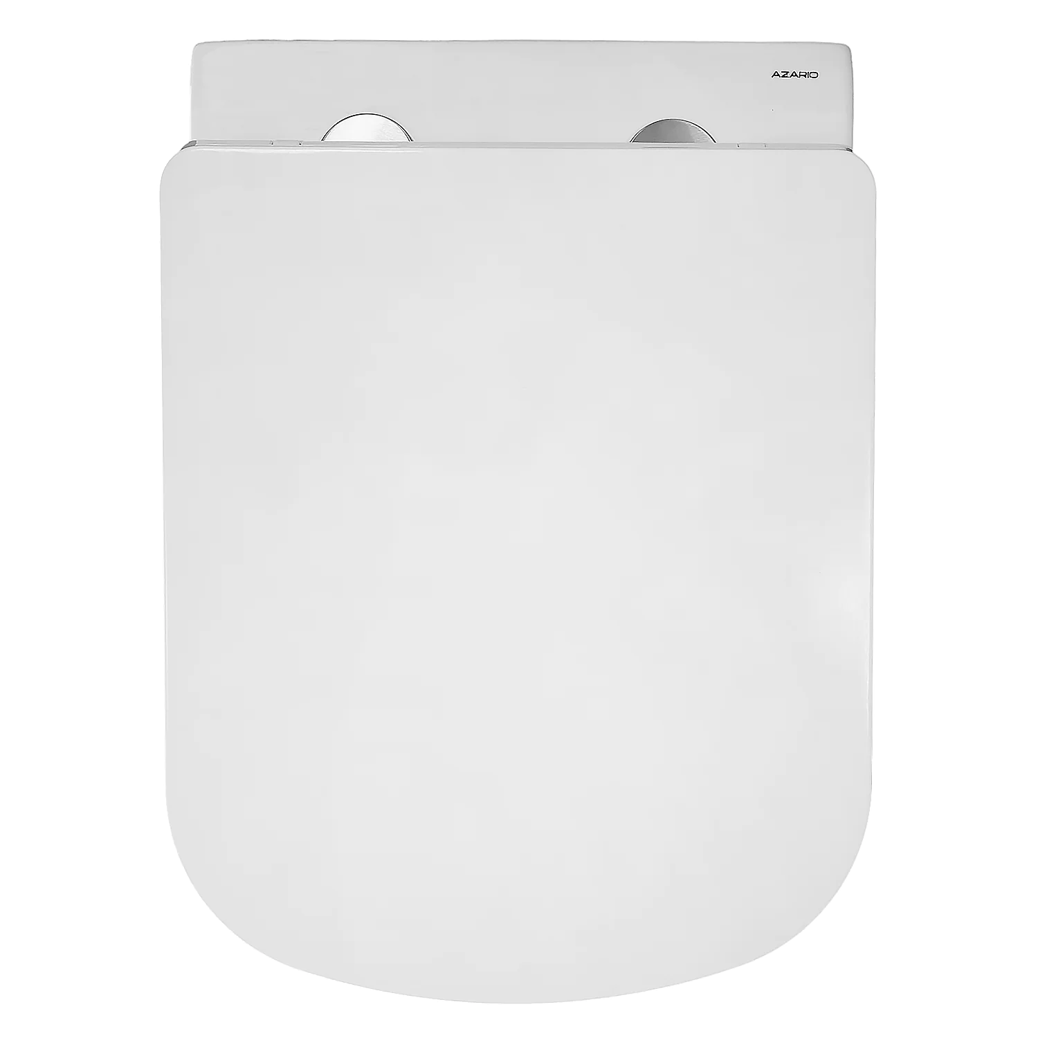 Унитаз подвесной Azario Vesper 360х510х365 безободковый, слив «Скрытое Торнадо», с быстросъемным сиденьем микролифт (AZ-1373WH) — фото №9