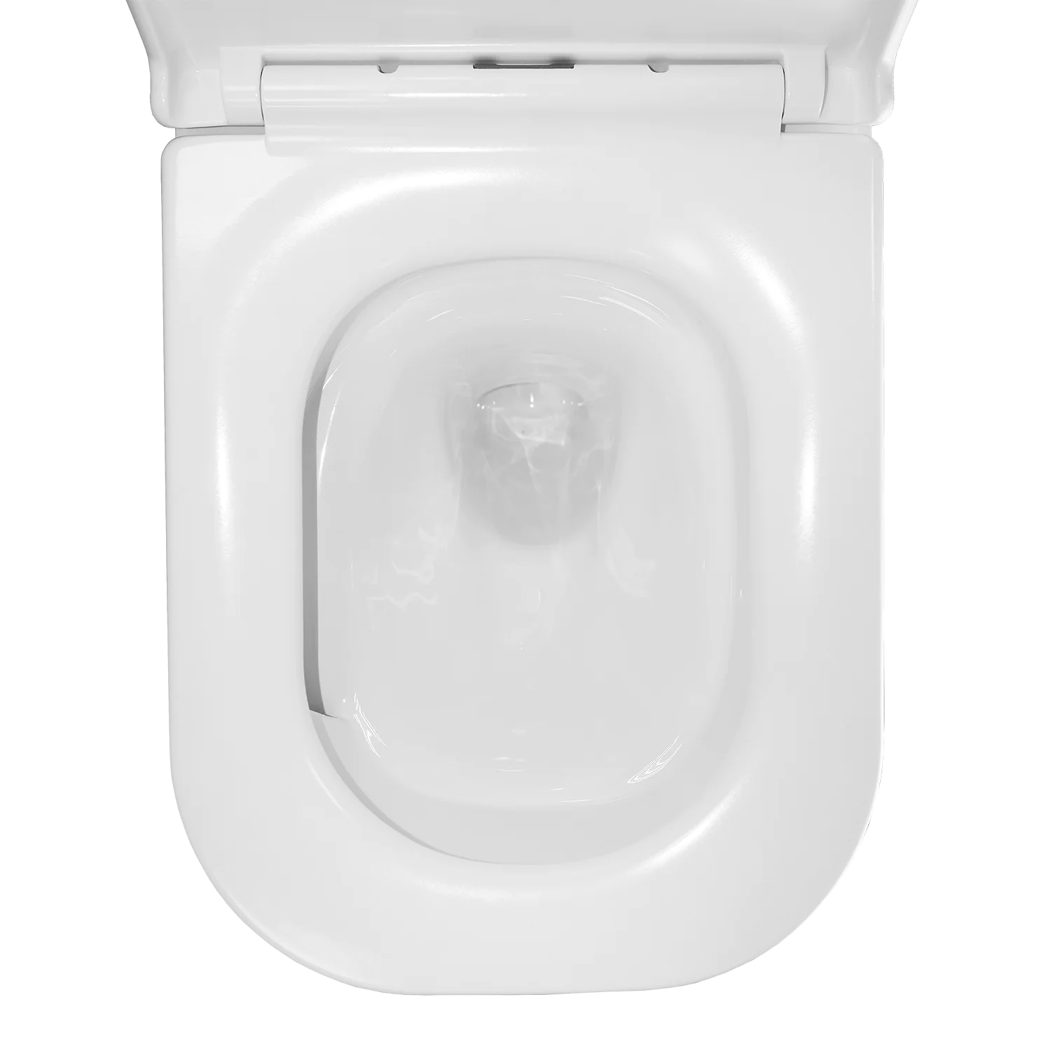 Унитаз подвесной Azario ESCONDA 345х490х350 безободковый, смыв «Скрытое Торнадо», с быстросъемным сиденьем микролифт (AZ-2805E) — фото №8