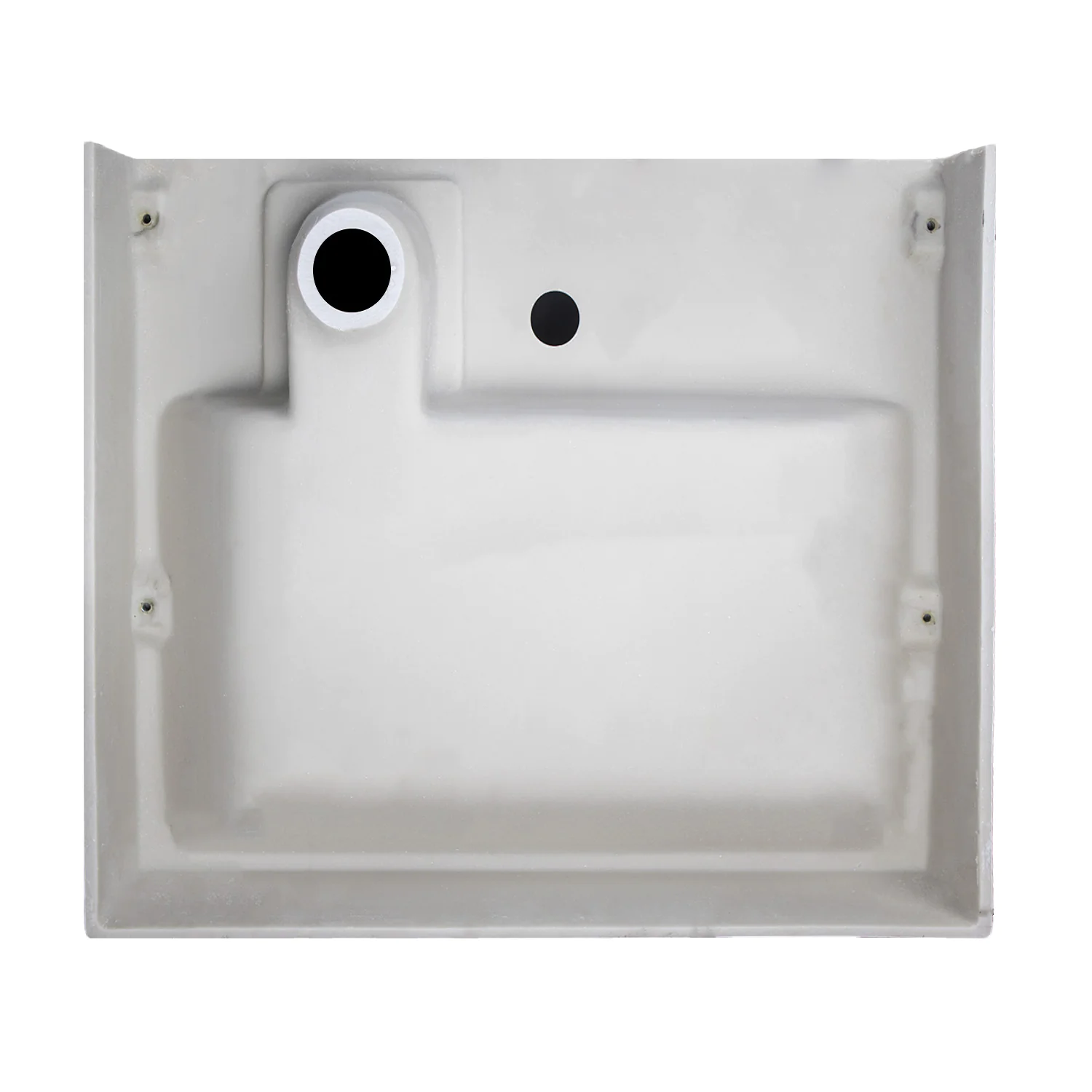 Раковина Azario SHARP NEW 600х500х90 литьевой мрамор, сифон в комплекте, белый (CS00105718) — фото №4