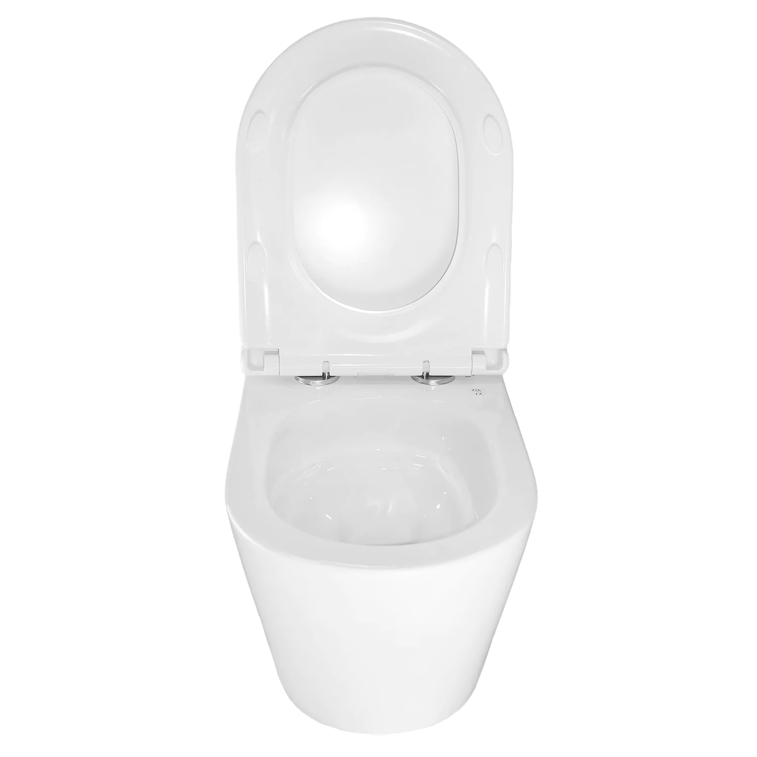 Унитаз подвесной Azario LANDER 345х490х350 безободковый, смыв «Скрытое Торнадо», с быстросъемным сиденьем «Микролифт» (AZ-2802E) — фото №5