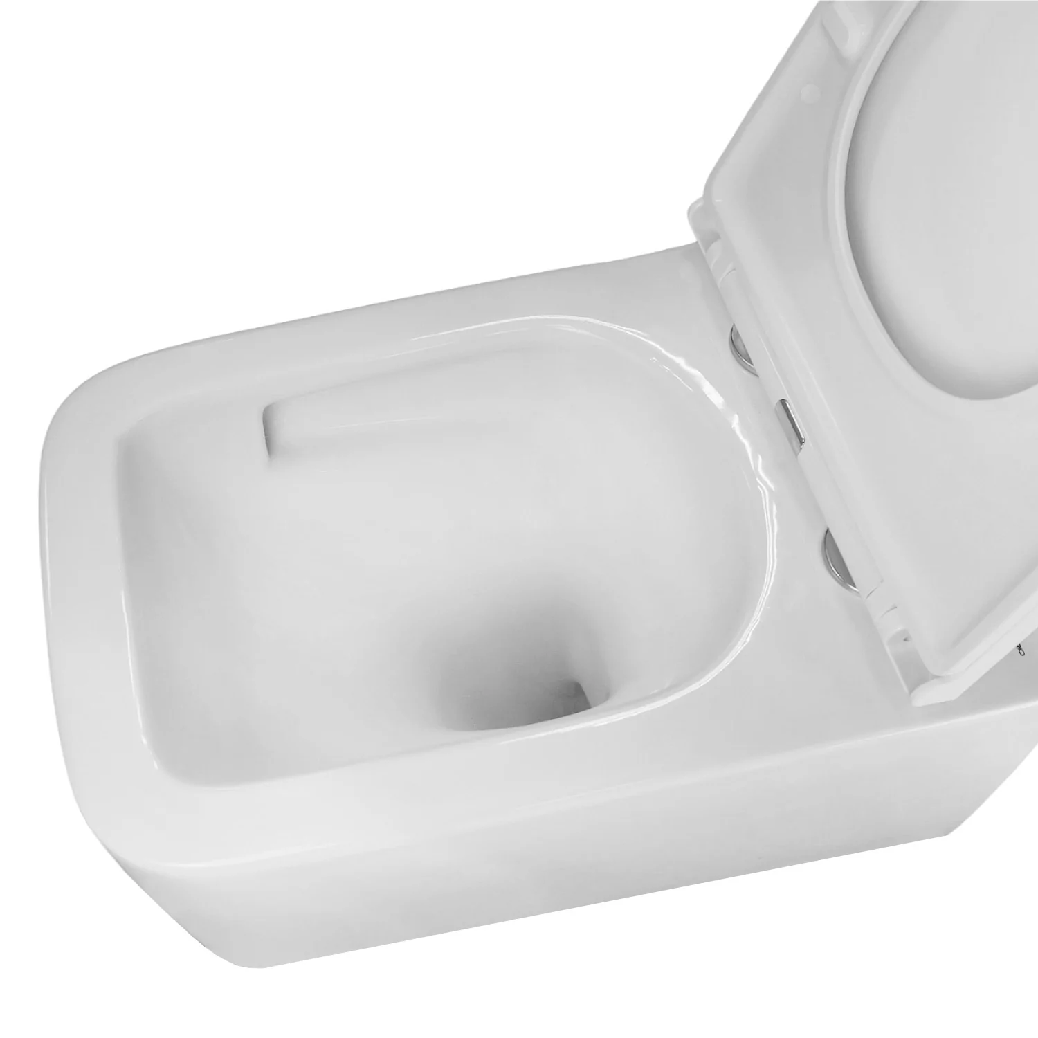 Унитаз подвесной Azario VATER 360х520х350 безободковый, система смыва «Скрытое Торнадо», с быстросъемным сиденьем «Микролифт» (AZ-5104T-WHT) — фото №7